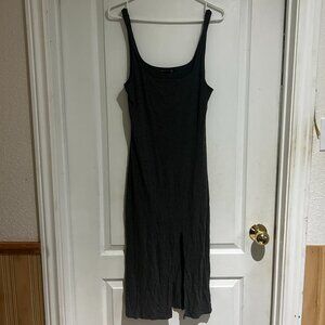 Gentle Fawn Charcoal Tank Midi Dress – Size XS